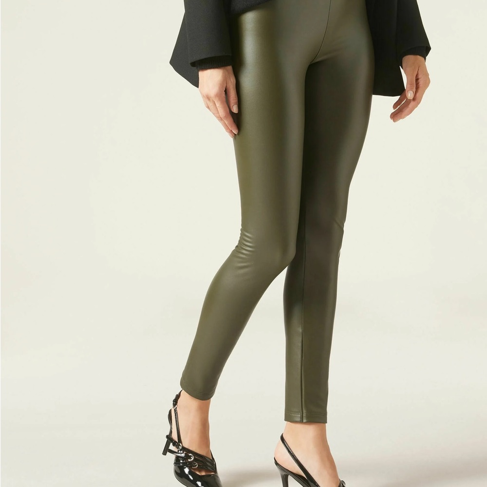 Sleek Olive Women's Leggings thermal large NWT